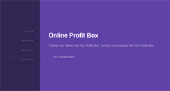Desktop Screenshot of onlineprofitbox.com